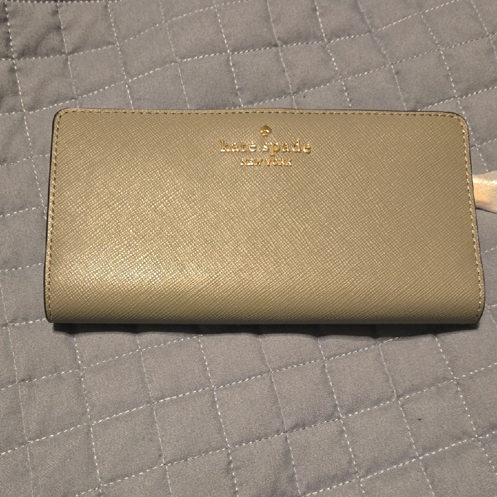 Kate Spade Light Pine Colored Wallet